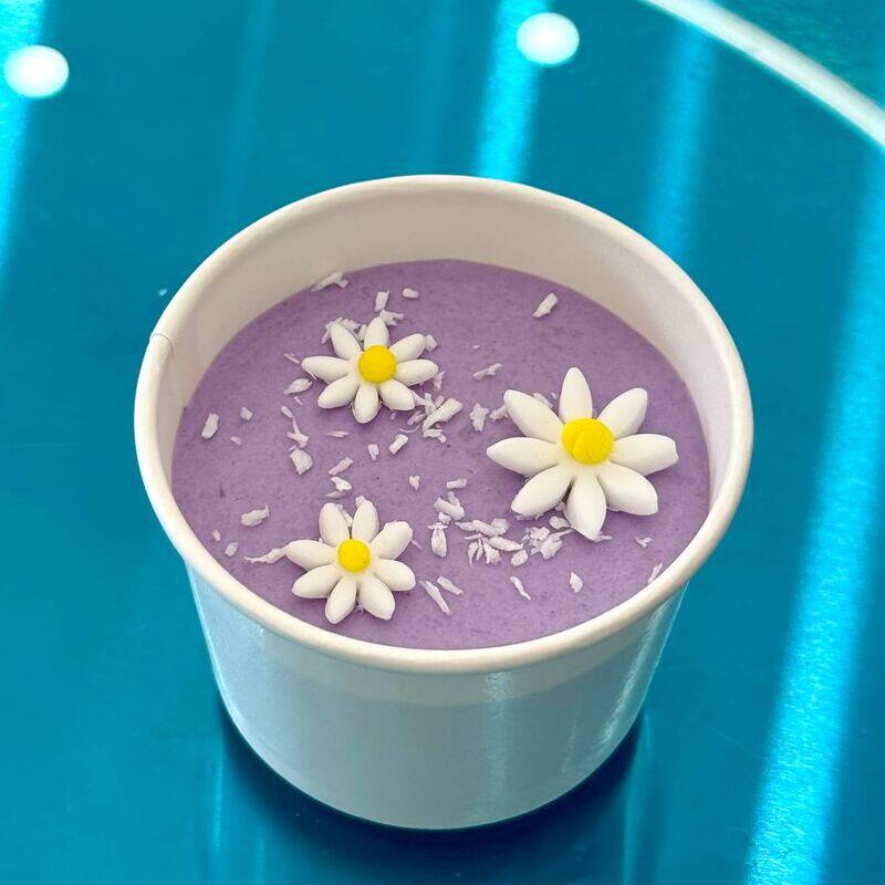 Taro Coconut Mouse Cake